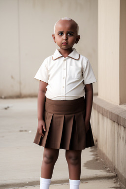 Somali child girl with  white hair