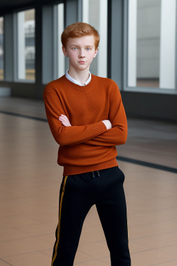 Macedonian teenager boy with  ginger hair