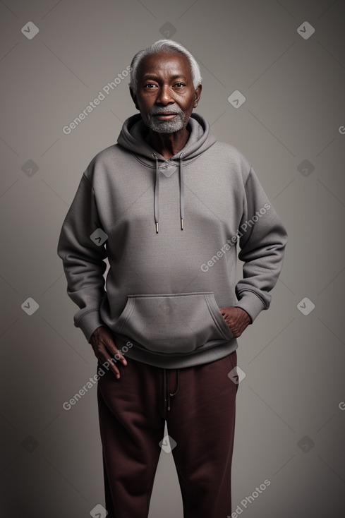 Elderly male with  gray hair