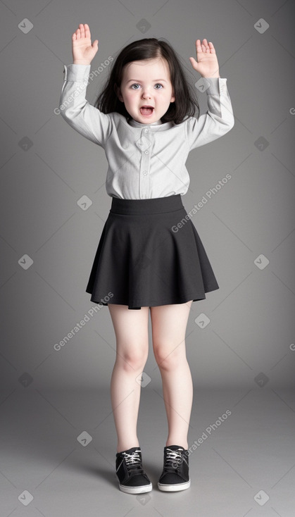 Icelandic infant girl with  black hair