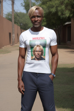 Zimbabwean 45 years male with  blonde hair